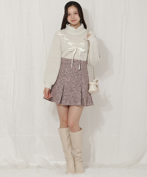 「WILLSELECTION」 タートルネックニット FREE ラベンダー レディース_画像7