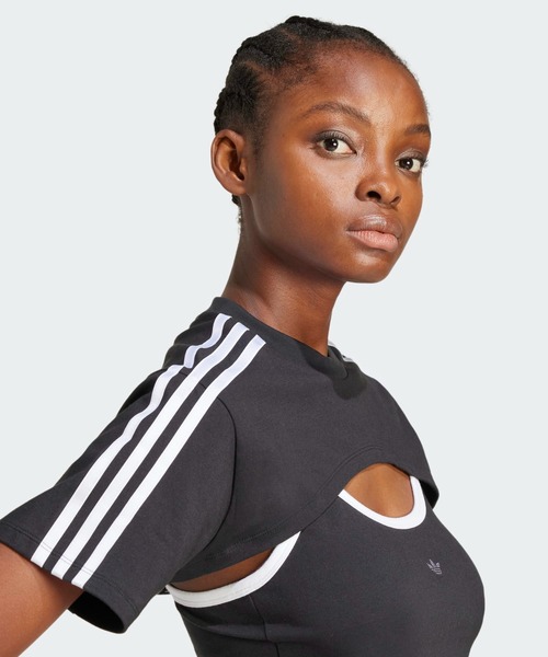 Tシャツ・カットソー ADIDAS CUT OUT RIB TEE 5FT2248 adidas tシャツ カットアウト カリ半袖Tシャツ / アディダス