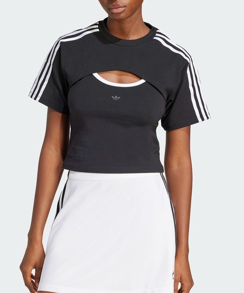 Tシャツ・カットソー ADIDAS CUT OUT RIB TEE 5FT2248 adidas tシャツ カットアウト カリ半袖Tシャツ / アディダス