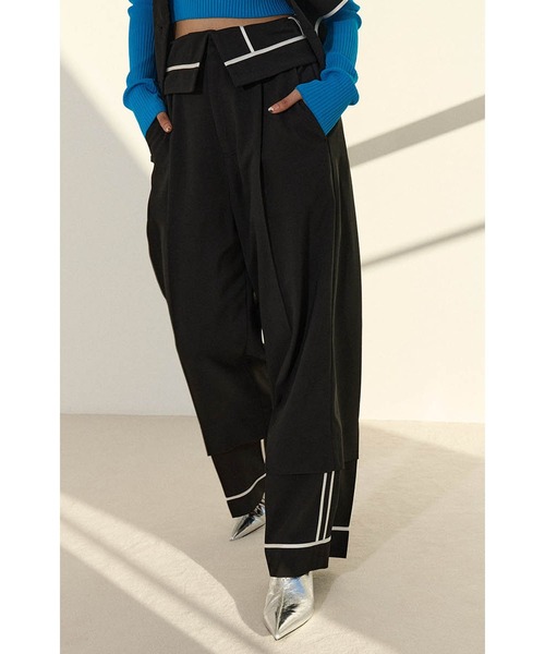 OMMO（オーエムエムオー） スラックス パンツ LAYERED WIDE PT