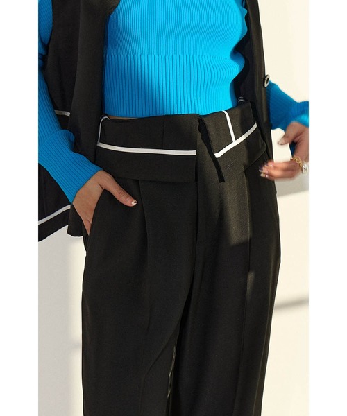 OMMO（オーエムエムオー） スラックス パンツ LAYERED WIDE PT