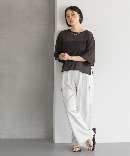 A part by tシャツ シアーBIGプルオーバー_5S レディース