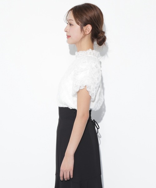 JILL STUART 新品タグ付レースディテール半袖ブラウス JILL STUART（ジルスチュアート）の「◇プラントダイレース
