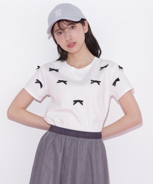tシャツ ランダムリボンＴシャツ レディース