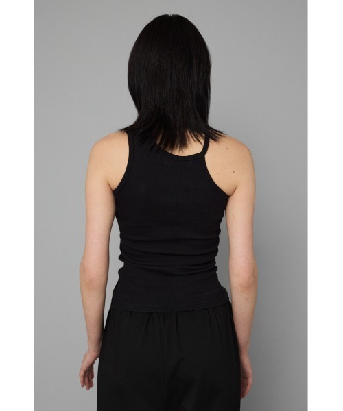 HeRIN.CYE タンクトップ ノースリーブ Asymmetry neck tank top