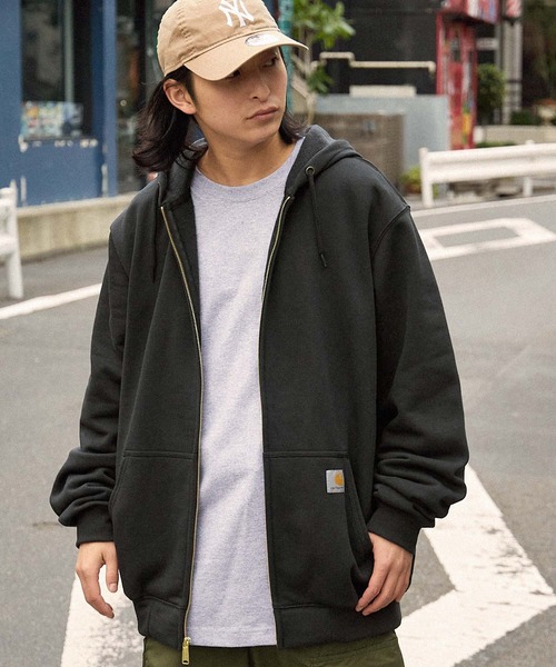 Carhartt 「Carhartt」 ジップアップパーカー X-LARGE ブラック