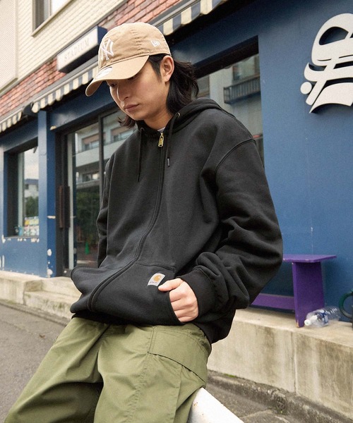 Carhartt 「Carhartt」 ジップアップパーカー X-LARGE ブラック