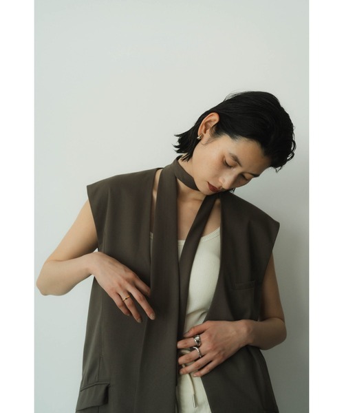 Knuth Marf（クヌースマーフ） ベスト ジレ 2way collarless gilet