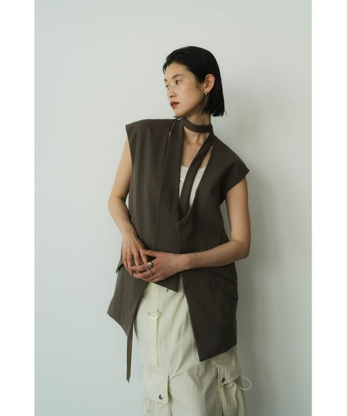 Knuth Marf ベスト ジレ 2way collarless gilet(unisex