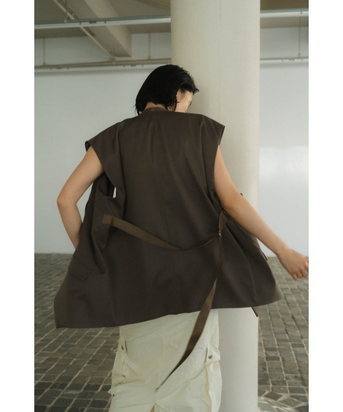 Knuth Marf（クヌースマーフ） ベスト ジレ 2way collarless gilet