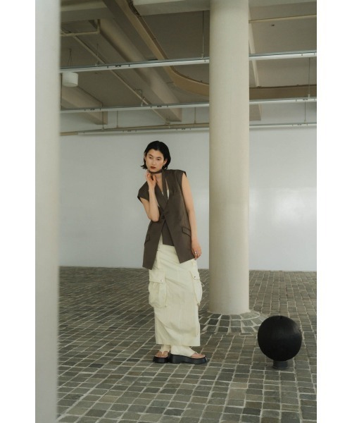 Knuth Marf（クヌースマーフ） ベスト ジレ 2way collarless gilet