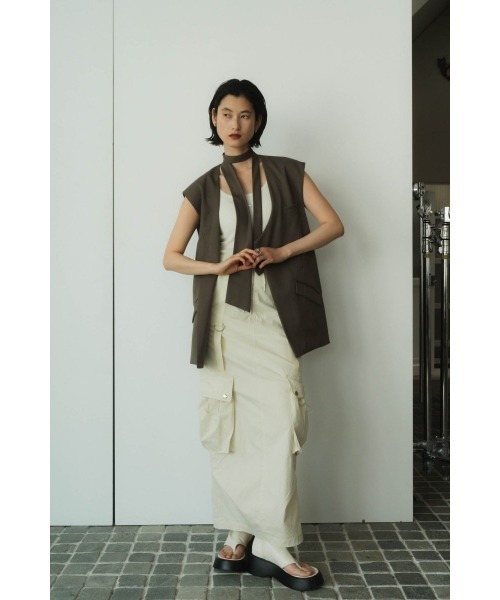 Knuth Marf（クヌースマーフ） ベスト ジレ 2way collarless gilet