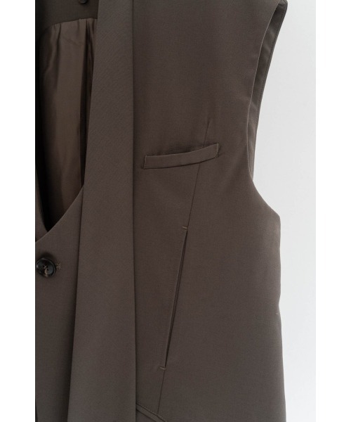 Knuth Marf（クヌースマーフ） ベスト ジレ 2way collarless gilet