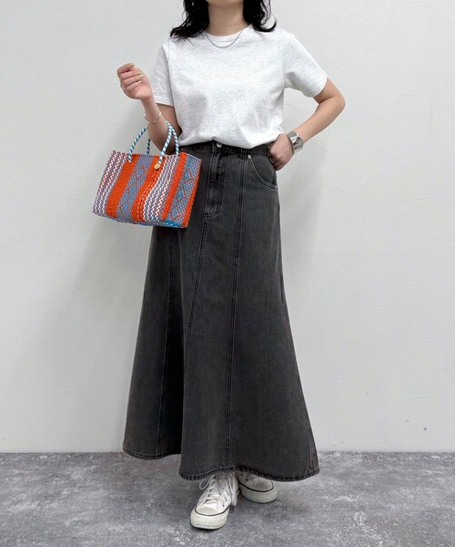 MSGM ペプラムデニムスカート ブラックデニム　タイトスカート　フレアスカート Amazon.co.jp: [Yorkfine] ミディ丈 デニム タイトスカート