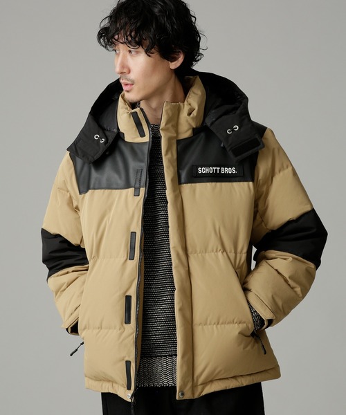 SCHOTT　ショット　ダウン　M Schott N.Y.C（ショット） Schott ナイロン ハイブリッド ダウン