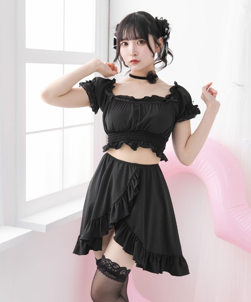 【DearMyLove】水着 新品未使用 ときめきハートレースフリルセーラー水着 – レディース