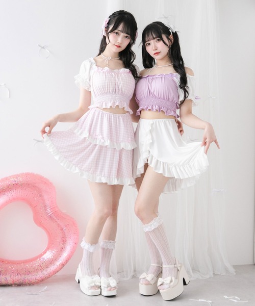 DearMyLove 水着 6wayフリルリボン水着 レディース : ZOZOTOWN Yahoo