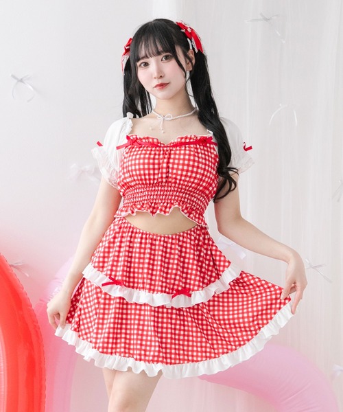 Dear my Love 水着 ピンク ディアマイラブ（DearMyLove)水着｜かわいいレディース