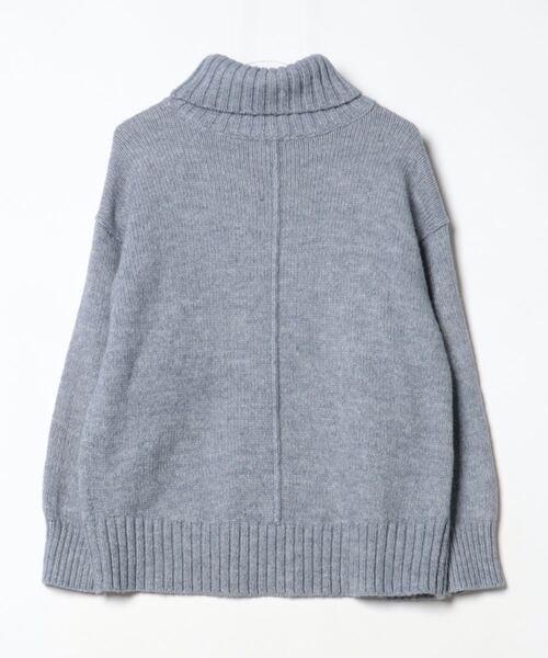 「SHIPS」 タートルネックニット SMALL ブルー レディース_画像2