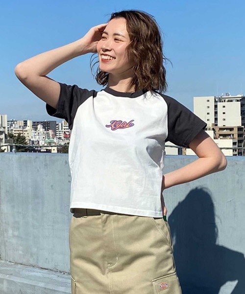tシャツ X-GIRL/エックスガール ショート丈Tシャツ 105242011039 レディース X-girl tシャツ X-GIRL/エックスガール ショート丈Tシャツ