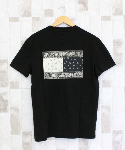 トミー ヒルフィガー ペイズリーフラッグバックプリントTシャツ TOMMY HILFIGER tシャツ TJM ペイズリーフラッグバックプリントT