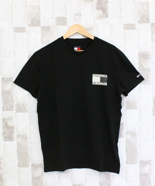 トミー ヒルフィガー ペイズリーフラッグバックプリントTシャツ TOMMY HILFIGER tシャツ TJM ペイズリーフラッグバックプリントT