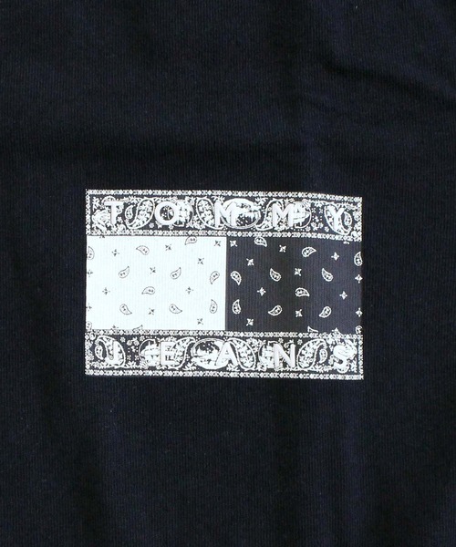 トミー ヒルフィガー ペイズリーフラッグバックプリントTシャツ TOMMY HILFIGER tシャツ TJM ペイズリーフラッグバックプリントT