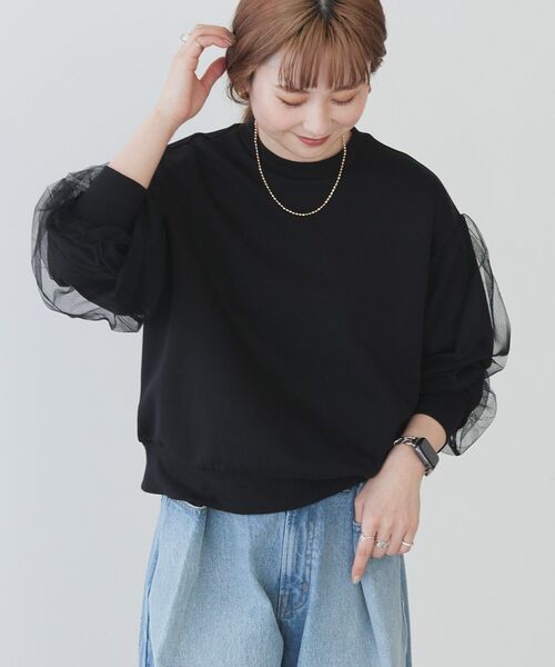 「AMERICAN HOLIC」 長袖カットソー M オフホワイト レディース