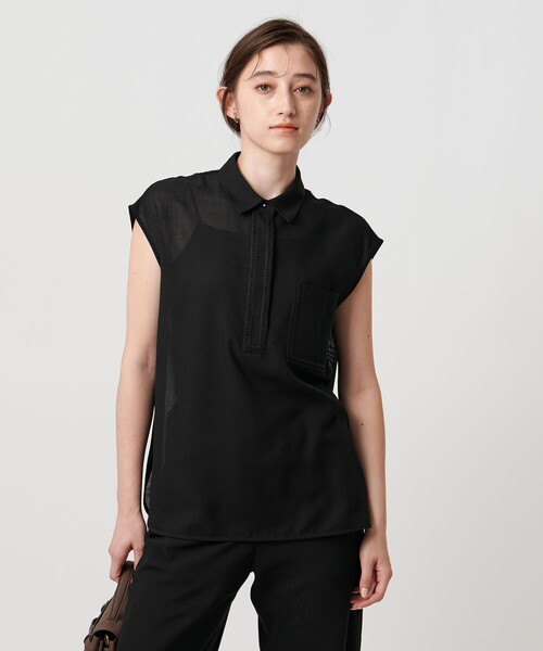 ブラウス シャツ Spiree asami フレンチスリーブブラウス -防シワ ウォッシャブル- レディース