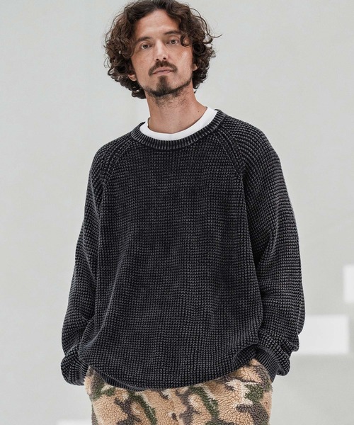 CAMBIO（カンビオ） セーター ニット mn3140-Powder Bleach Waffle