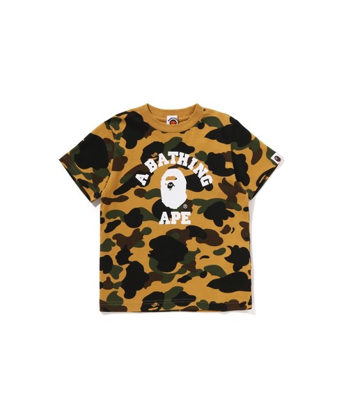 A BATHING APE カモフラージュTシャツ A BATHING APE tシャツ 1ST CAMO COLLEGE TEE キッズ 子供服