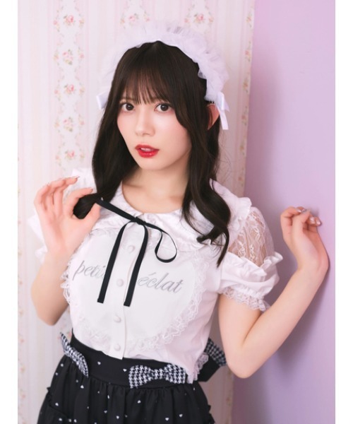 tシャツ ハートのブラウス レディース