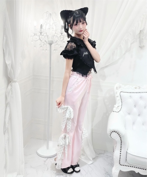 Ank Rouge（アンクルージュ） ブラウス シャツ 半袖 ハートのブラウス