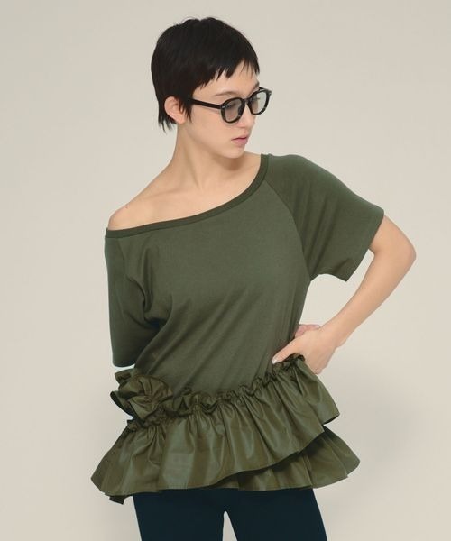 tシャツ 「eL」Random Frili TEE/575718 レディース