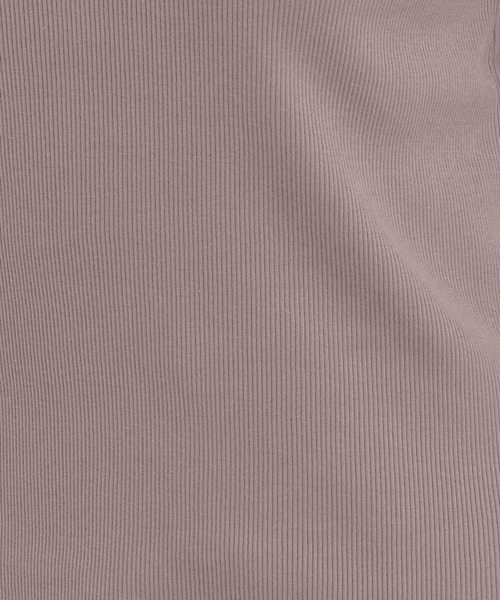 tシャツ リブボートネック5分袖カットソー587124 レディース Andemiu tシャツ リブボートネック5分袖カットソー587124