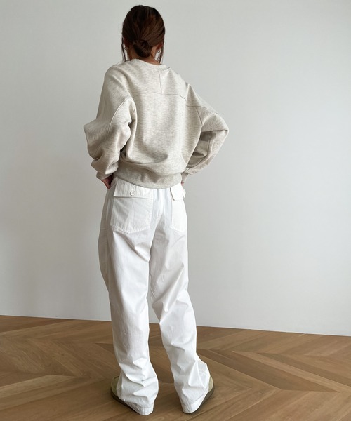 「CANAL JEAN」 「El mar」スウェットカットソー ONE SIZE ネイビー レディース_画像5