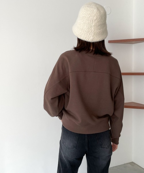 「CANAL JEAN」 「El mar」スウェットカットソー ONE SIZE ネイビー レディース_画像9