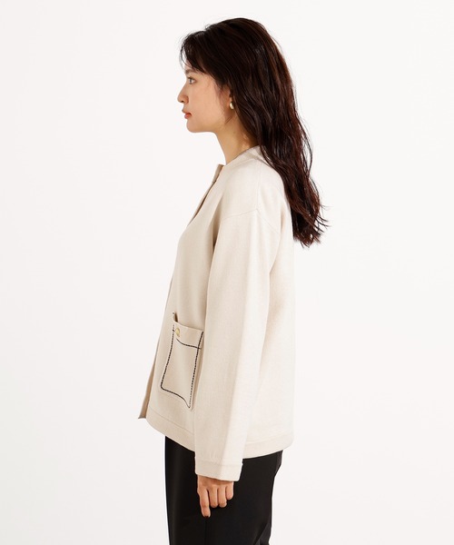 レディース ニット カーディガン セーター スエット ポケット付き ジャカード織 ゆったり ミドル丈 ロング ジャケット レトロ 着痩せ 楽天市場】 アウター ニットカーディガン ポケット付き ニット