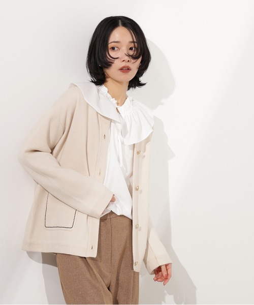 N.Natural Beauty Basic カーディガン ミドル丈ニットジャケット