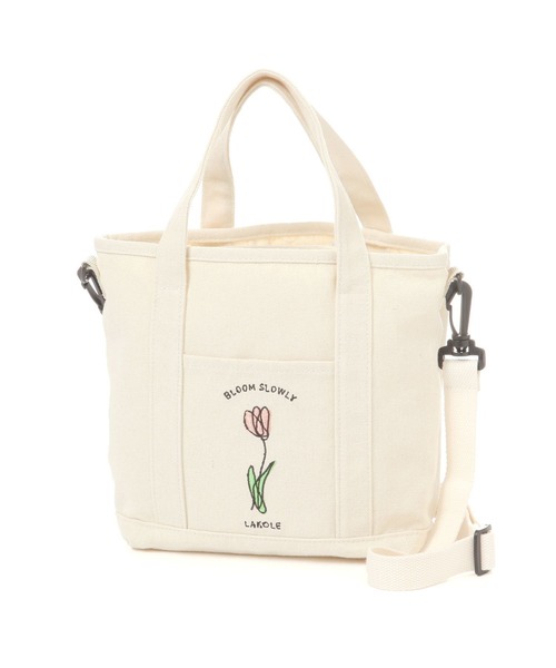 LAKOLE トートバッグ FLOWER刺繍トートバッグ / 576383