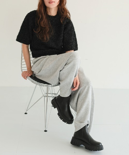 ドノバン DONOBAN アキロンコラボ ブーツ パールサイドゴアブーツ M Akiron×Donoban 第一弾コラボ！パールショートブーツ