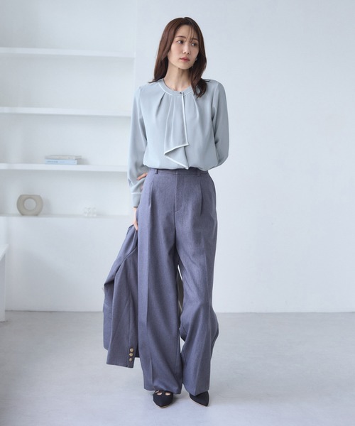 ROPE' PICNIC（ロペ ピクニック） ブラウス シャツ 「WEB限定」配色