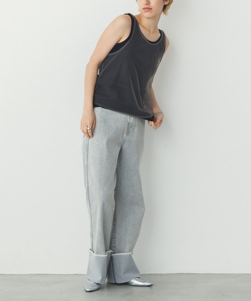 「hunch」 ノースリーブトップス FREE ベージュ系その他 レディース_画像4