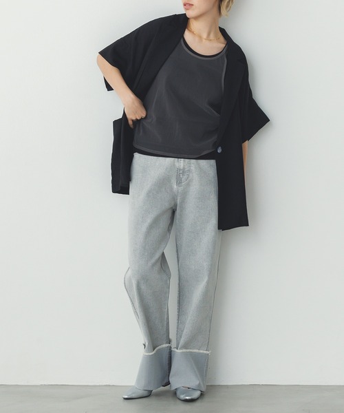 「hunch」 ノースリーブトップス FREE ベージュ系その他 レディース_画像6