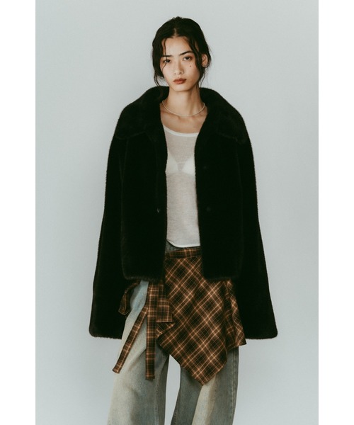 Knuth Marf（クヌースマーフ） コート アウター point collar fur coat