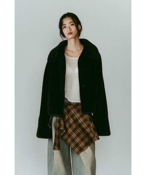 Knuth Marf（クヌースマーフ） コート アウター point collar fur coat