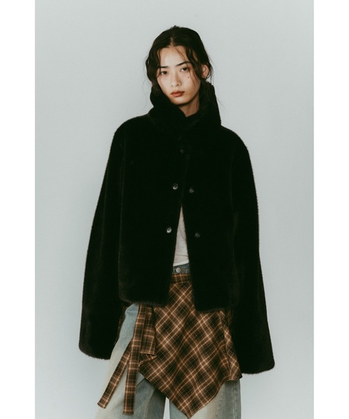 Knuth Marf（クヌースマーフ） コート アウター point collar fur coat