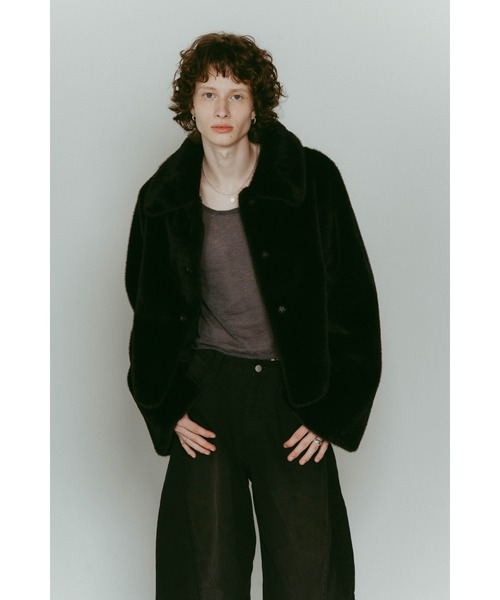 Knuth Marf（クヌースマーフ） コート アウター point collar fur coat