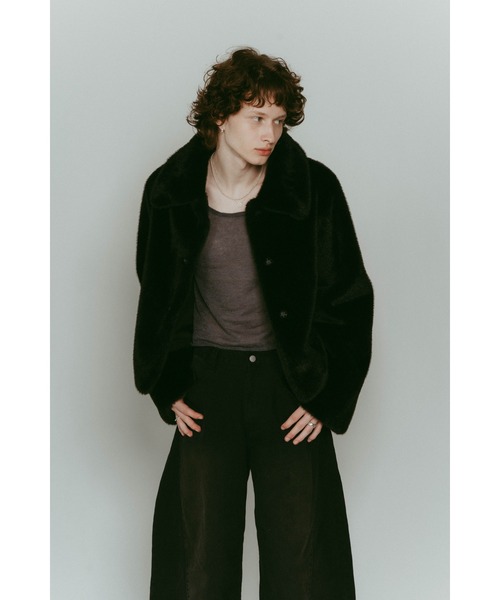 Knuth Marf（クヌースマーフ） コート アウター point collar fur coat