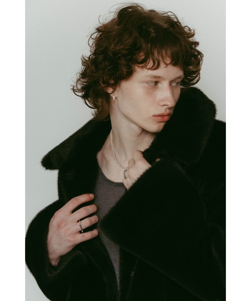 Knuth Marf（クヌースマーフ） コート アウター point collar fur coat